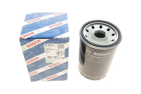 Фільтр паливний Volvo 9700/9900/FM/B11/Renault Trucks C/D/K/T 7.7D-12.8D 03- F 026 402 311 (opt-om) BOSCH F026402311