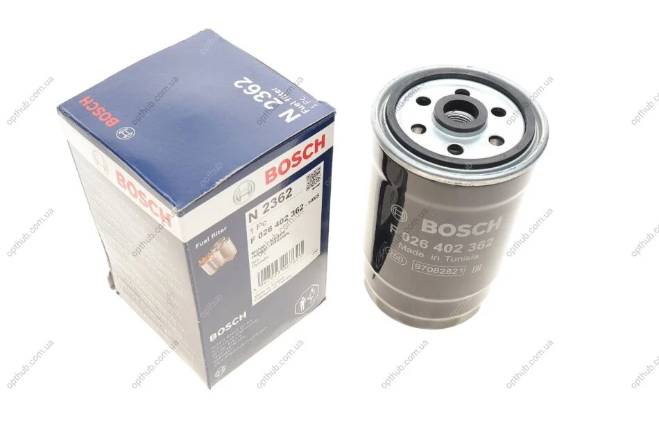 Фільтр паливний Hyundai Elantra/i30/i40/Santa Fe 1.4-1.2CRDi 11-/KIA Sorento 2.2 CRDi 1 (opt-om) BOSCH F 026 402 362 (фото 1)