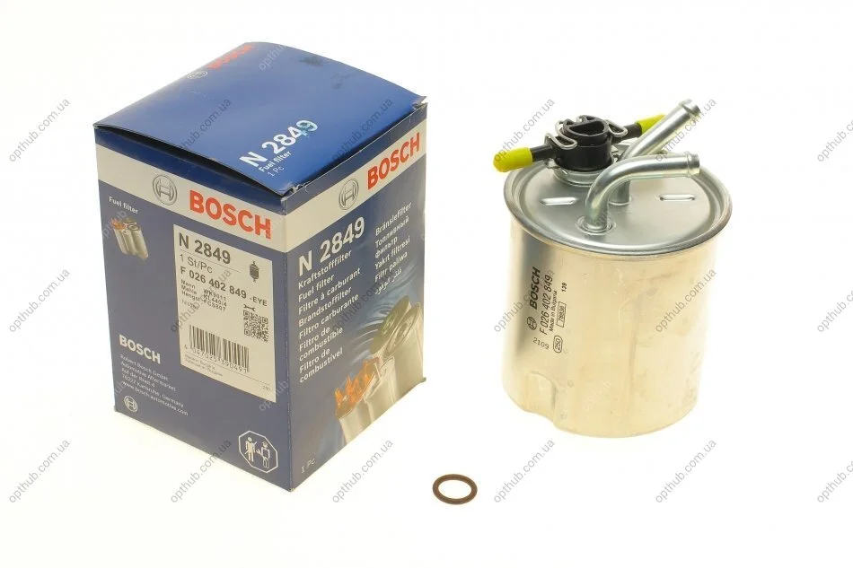 Фільтр паливний NAVARA 2.5 DCI 4X4 05.2005 -; PATHFINDER 2.5 DCI 4X4 01.2005 - F026402849-ua BOSCH F 026 402 849 (фото 1)