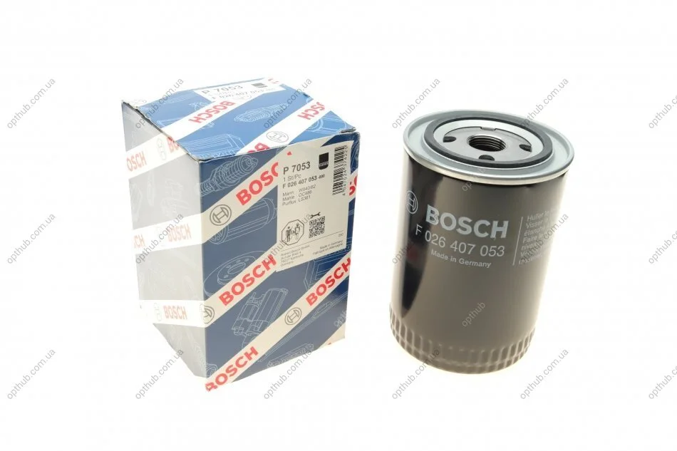 Фільтр масляний двигуна CITROEN JUMPER, FIAT DUCATO 02-09 (вир-во) F026407053 BOSCH F 026 407 053 (фото 1)