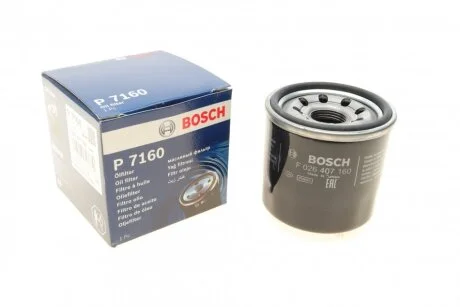 Фильтр масляный двигателя MAZDA 3, 6, CX-5 1.5, 2.0 11- (пр-во) F026407160 BOSCH F 026 407 160