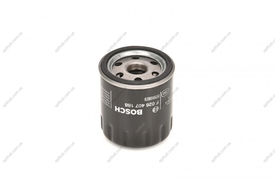 Фільтр масляний двигуна FORD TRANSIT 2.2, 2.4 TDCI 06-, PSA 2.2 HDI 11- (вир-во) F026407188 BOSCH F 026 407 188 (фото 1)
