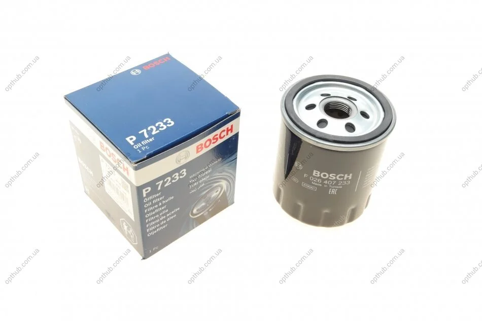 Фільтр масляний FORD FOCUS III, KUGA II 2.0 TDCI 14- (вир-во) F026407233 C.I.U BOSCH F 026 407 233 (фото 1)