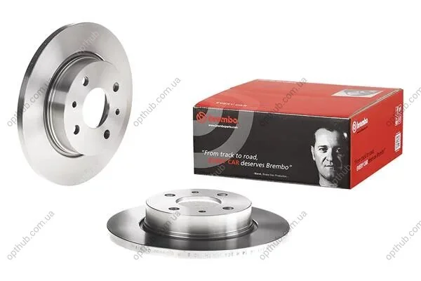 Диск гальмівний ПЕРЕДН LADA SAMARA FORMA(21099) 09/87- SAMARA(2108,2109) 01/86- -ua BREMBO 08.5211.10 (фото 1)