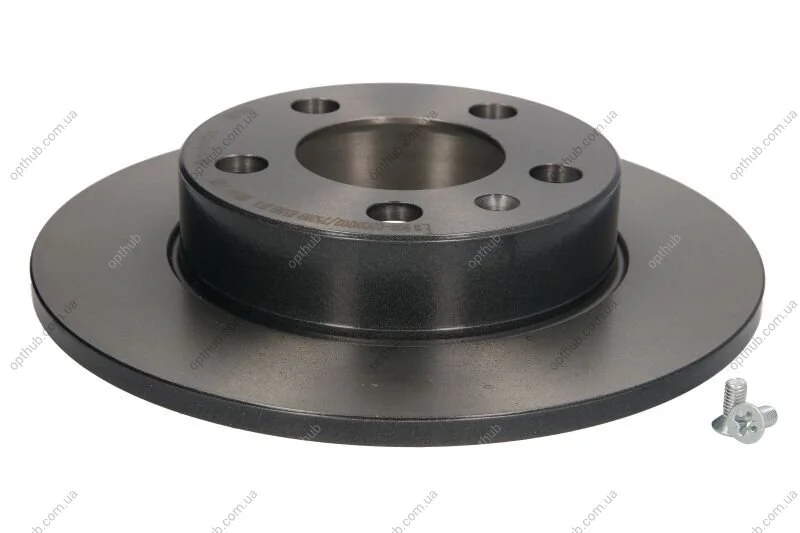ДИСК тормозной задней AUDI TT 10/98-06/06,SEAT CORDOBA 09/02- IBIZA 02/02-LEON 11/99-06/06 TOLEDO 04 BREMBO 08.7165.11 (фото 1)