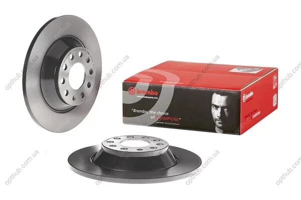 Диск гальмівний ЗАДН AUDI A6 05/04- A6 AVANT 03/05- -ua BREMBO 08.8843.21 (фото 1)