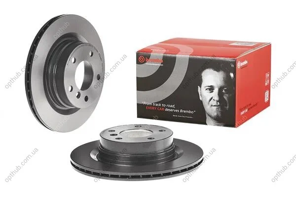 Диск гальмівний ЗАДН BMW 1(E81,E87) 09/04- 3 COUPE(E92) 06/06- 3(E90) 01/05- -ua BREMBO 09.9793.11 (фото 1)