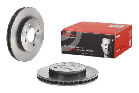 Диск гальмівний ПЕРЕДН MITSUBISHI COLT 03/92-04/96 LANCER 04/88-05/94 LANCER 06/92-07/96 LANCER 08/ -ua BREMBO 09.A116.11