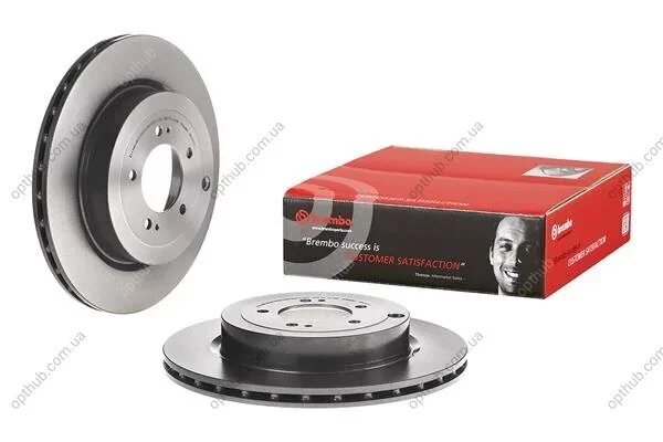 Диск гальмівний ЗАДН MITSUBISHI LANCER VIII (CY_A, CZ_A) 03/07- -ua BREMBO 09.A197.11 (фото 1)