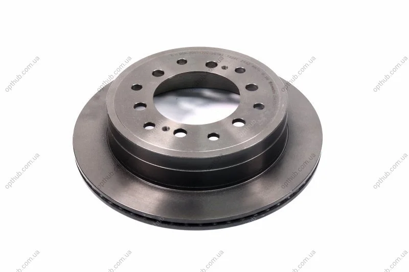 Диск гальмівний ЗАДН TOYOTA LAND C 90/95 2.7-3.4 96-02, 120 2.7-4.0 03-,LAND C PRADO 2.7-4.0 03- -ua BREMBO 09.A334.11 (фото 1)