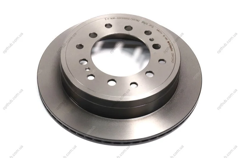 Диск гальмівний ЗАДН TOYOTA LAND C 90/95 2.7-3.4 96-02, 120 2.7-4.0 03-,LAND C PRADO 2.7-4.0 03- -ua BREMBO 09.A334.21 (фото 1)
