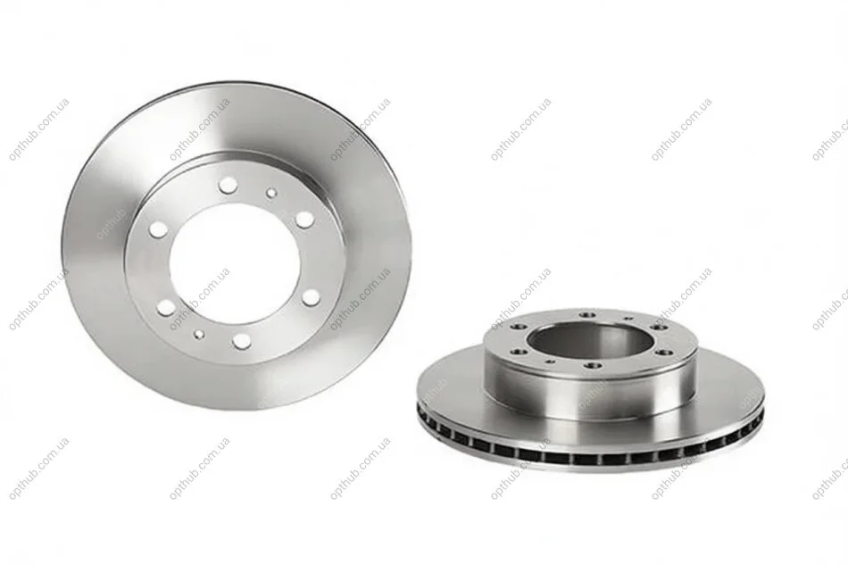 Диск гальмівний ПЕРЕДН TOYOTA LCV HILUX (VIGO) PICKUP 2.5D-4D 3.0D-4D 07- КОРОТК КОЛЕСНАЯ БАЗА BREMBO 09.A634.10 (фото 1)