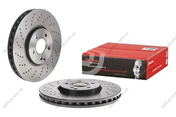 Диск гальмівний ПЕРЕДН MB E280-320 -09 BREMBO 09.A828.11 (фото 1)