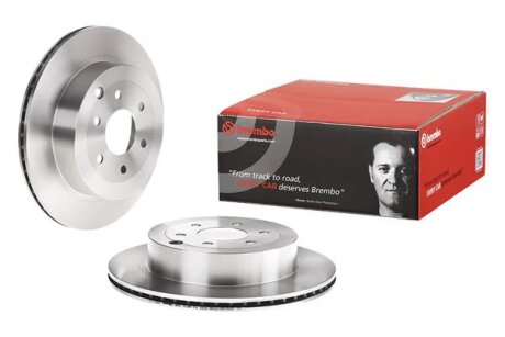 Диск гальмівний ЗАДН NISSAN PATHFINDER,PICKUP (NAVARA) 2.5DCI 16V 05.03-,06.10- -ua BREMBO 09.B591.10