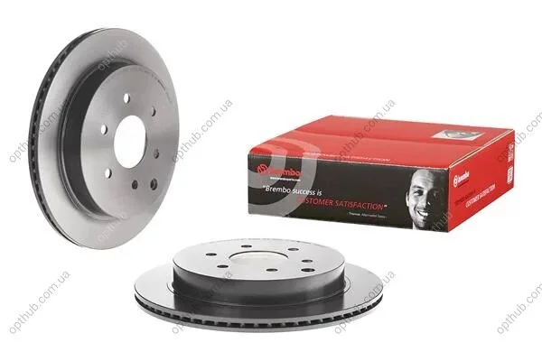 Диск гальмівний ЗАДН INFINITI QX56 01/10- / INFINITI QX80 09/13- / NISSAN PATROL VI (Y62) 04/10- -ua BREMBO 09.B631.11 (фото 1)