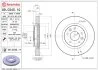 Диск гальмівний ПЕРЕДН NISSAN LEAF (ZE0) 11/10-,NISSAN QASHQAI II 11/13-,NISSAN X-TRAIL 10/13-,RE -ua BREMBO 09.C545.11 (фото 2)