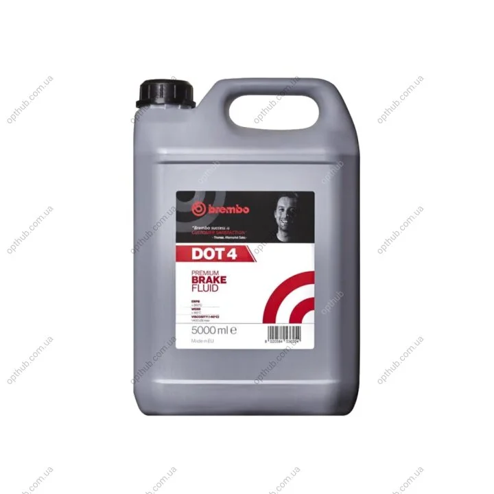 Рідина гальмівна DOT 4 5л DOT 4 4 X 5L BREMBO L 04 050 (фото 1)