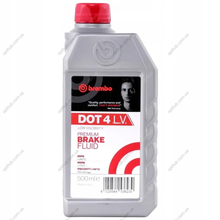 Рідина гальмівна DOT 4 0.5л BREMBO L 04 205 (фото 1)