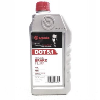 Рідина гальмівна DOT 5.1 500мл BREMBO L 05 005