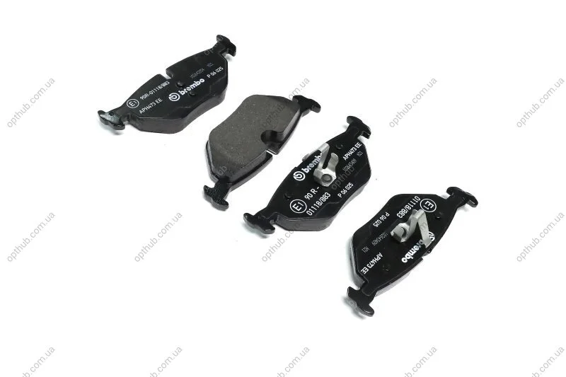 Колодка гальм. диск. BMW 3 (E46) задн. (вир-во) C.I.U BREMBO P 06 025 (фото 1)