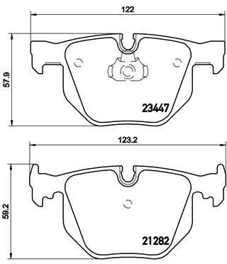 Гальмівні колодки дискові BREMBO P06 029 (фото 1)