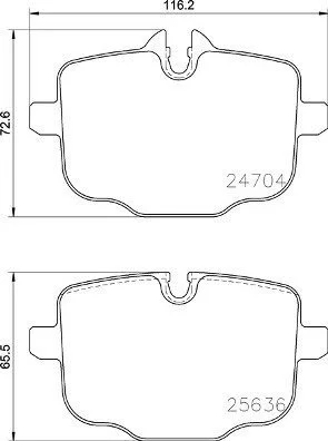 Гальмівні колодки дискові BREMBO P06 101 (фото 1)