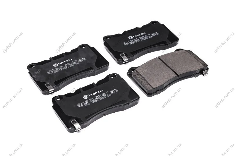 Колодки гальмівні дискові FORD GT 06/03-,TESLA MODEL S 09/12-,TESLA MODEL X 09/13- P09004 BREMBO P09 004 (фото 1)