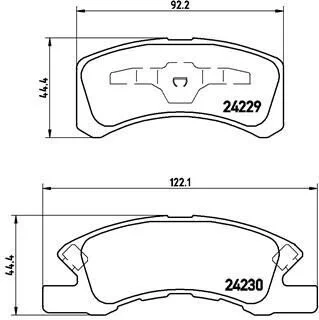 Тормозные колодки дисковые BREMBO P16 011 (фото 1)