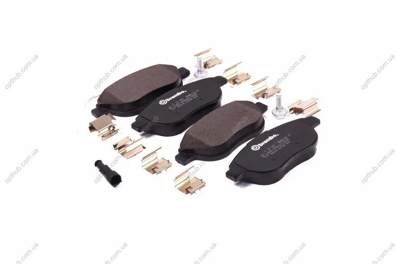 Колодка гальм. диск. FIAT LINEA, BRAVO передн. (вир-во) BREMBO P 23 087 (фото 1)