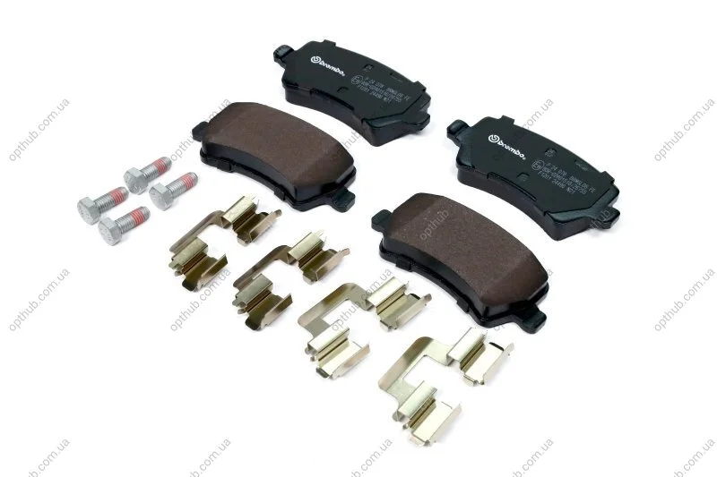 Колодка гальм. диск. FORD GALAXY 06-, S-MAX 06-, VOLVO S60, V60 10- задн. (вир-во) C.I.U BREMBO P 24 078 (фото 1)