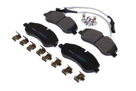 Колодки гальмівні дискові (комплект 4 шт) ПЕРЕДН FORD TOURNEO CUSTOM 2.2TDCI 2012- BREMBO P 24 152