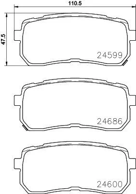 Гальмівні колодки дискові BREMBO P30 080 (фото 1)