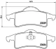 Колодки тормозные дисковые задние.8JEEP GRAND CHEROKEE II 04.1999- P37006 BREMBO P37 006 (фото 1)