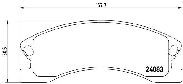 Гальмівні колодки дискові BREMBO P37 008 (фото 1)