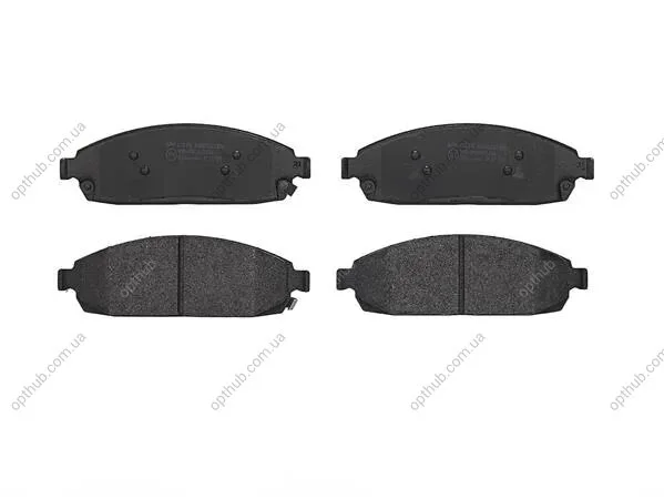 Колодки гальмівні дискові ПЕРЕДН JEEP GRAND CHEROKEE III 3.0-6.1 05- P37010-ua BREMBO P37 010 (фото 1)