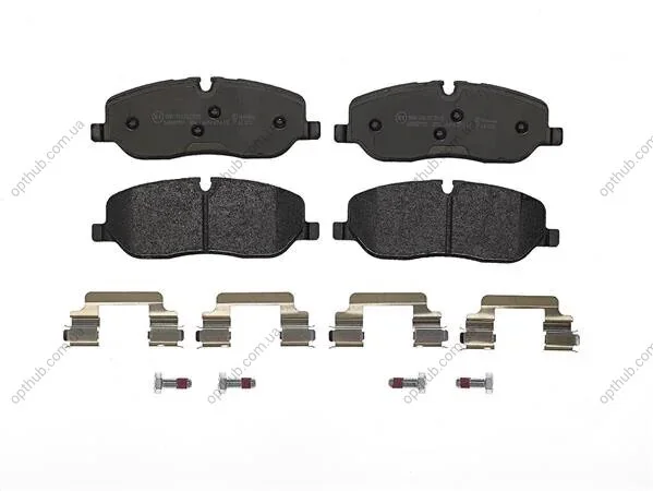 Колодки гальмівні дискові ПЕРЕДН LANDROVER DISCOVERY III-IV 2.7TD 4.4 04-,RANGE ROVER III 3.0TD 4.4 02- P44014-ua BREMBO P44 014 (фото 1)