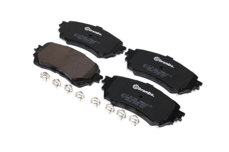 Колодки гальмівні дискові (комплект 4 шт) ПЕРЕДН MAZDA 6 2.0 2.2D 2.5 2013- BREMBO P 49 048