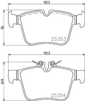 Гальмівні колодки дискові BREMBO P50 122