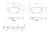 Тормозные колодки дисковые BREMBO P50 162 (фото 1)