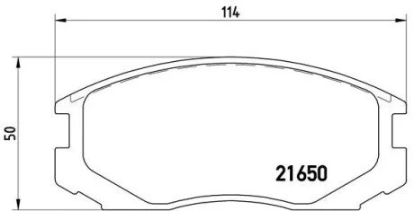 Тормозные колодки дисковые BREMBO P54 015