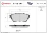 Колодки гальмівні дискові (комплект 4 шт) ЗАДН MITSUBISHI (GAC) ECLIPSE CROSS 11/18-,MITSUBISHI (GAC) O P54063 BREMBO P54 063 (фото 1)