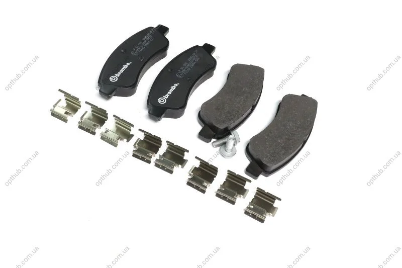 Колодка гальм. диск. CITROEN C3, C4, DS3 PEUGEOT 206, 207 передн. (вир-во) C.I.U BREMBO P 61 066 (фото 1)