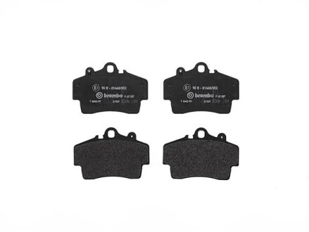 Колодки тормозные дисковые PORSCHE: BOXSTER (2002-2004) 2.7I;BOXSTER (96-2002) 2.5I, 2.7I BREMBO P65 007