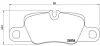 Колодки гальмівні дискові ЗАДН PORSCHE PANAMERA 3.6-4.8 09- P65020 BREMBO P65 020 (фото 1)
