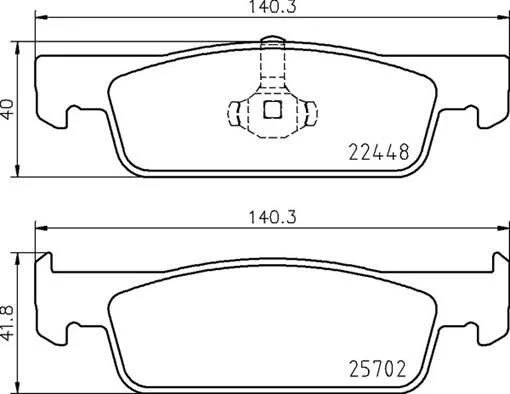 Гальмівні колодки дискові BREMBO P68 069 (фото 1)
