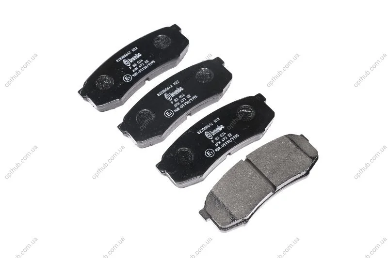 Колодка тормозов. диск. TOYOTA LAND CRUISER задн. (выр-во) C.I.U BREMBO P 83 024 (фото 1)