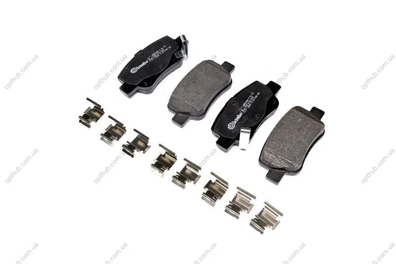 Колодка гальм. диск. TOYOTA AVENSIS/AVENSIS SW 1.6,1.8,2.0,2.0D-4D,2.2D-4D 09- задн. (вир-во) C.I.U BREMBO P 83 112 (фото 1)