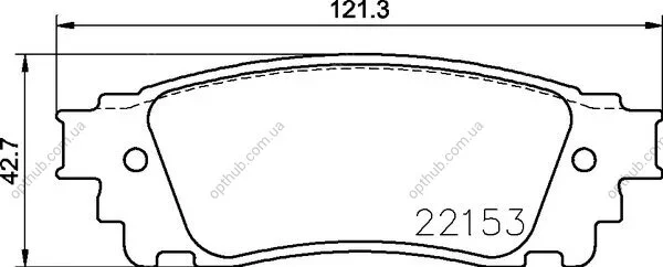 Гальмівні колодки дискові BREMBO P83 166 (фото 1)