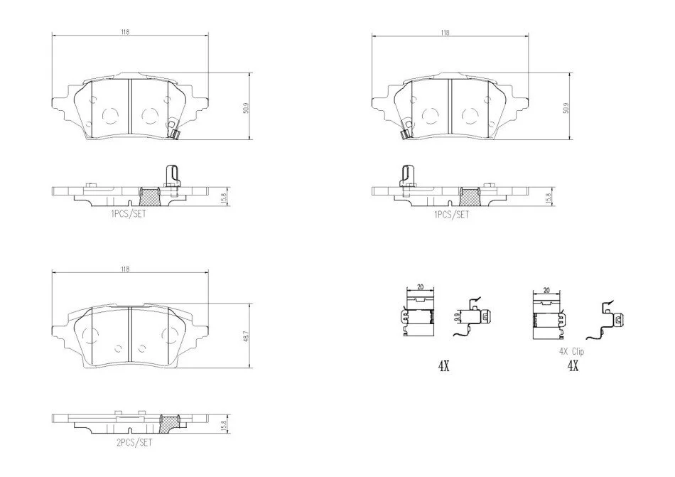 Гальмівні колодки дискові BREMBO P83 178 (фото 1)