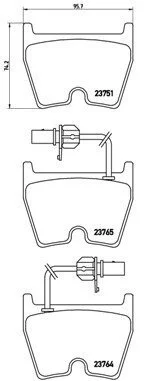 Гальмівні колодки дискові BREMBO P85 078 (фото 1)